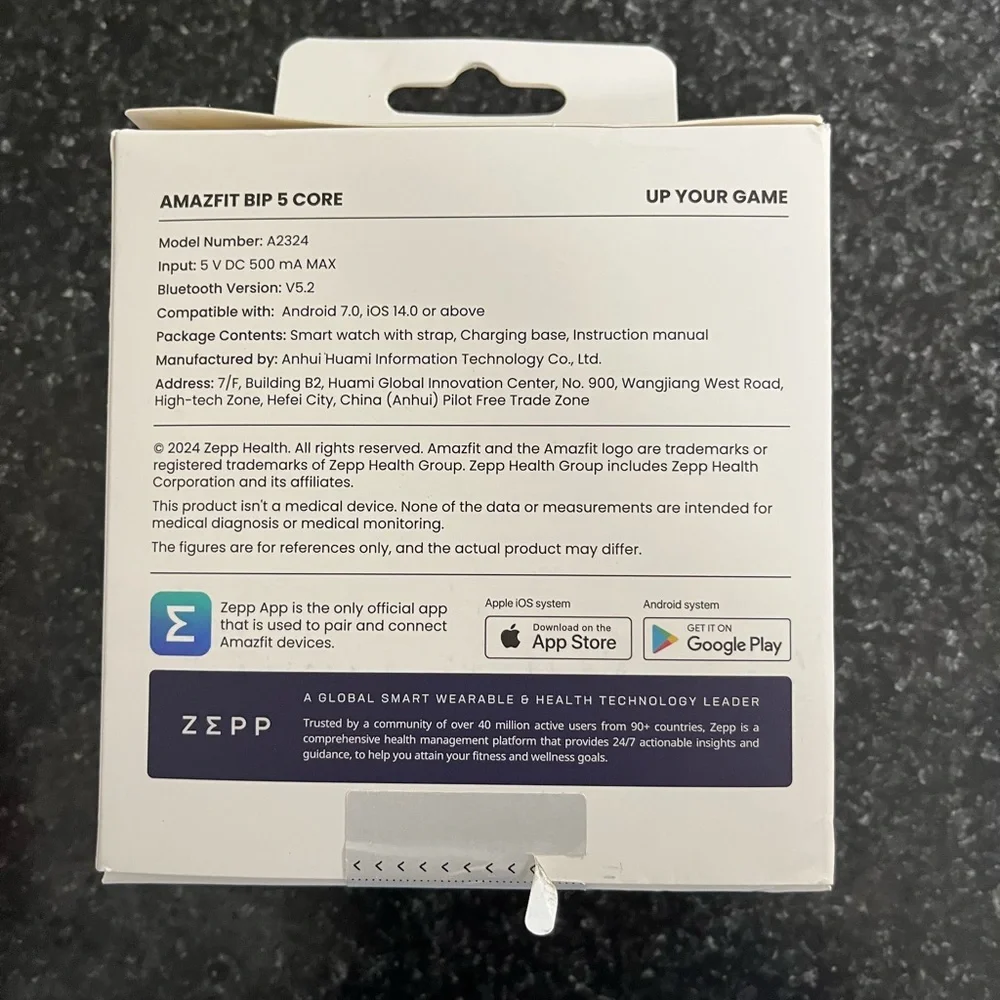 Amazfit 5 CORE Smartwatch - Black